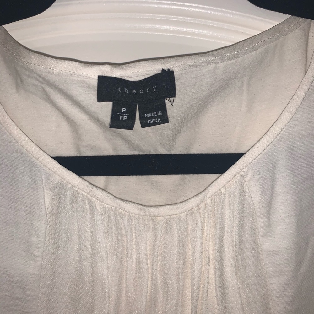 Theory white blouse - Picture 3 of 5